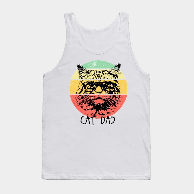 Retro Cat Ded Tank Top by Yopi